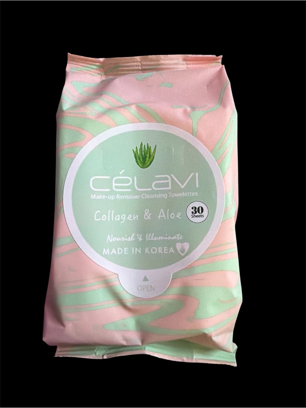 Célavi Collagen & Aloe Makeup Remover Towelettes